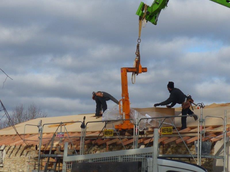 Isolation de toiture en paille, Deux-Sèvres (79)